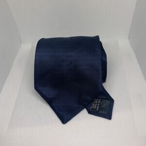 Daniel Milano Men’s Tie 100% Silk Blue W Squares